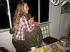 here is a dazed ivy running around to see who was at the party. this is her and our friend jesse
